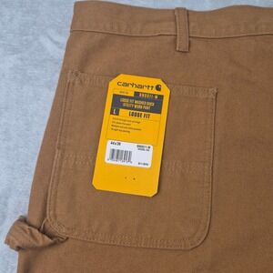 NWT Carhartt 44x36 B11-BRN Loose Fit Washed Duck Utility Work Pants Brown BN0011